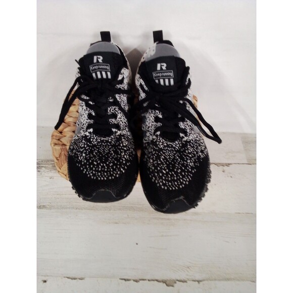 Big Kids/Men's Black/Silver  Athletic Running Shoes Size 6 - Picture 3 of 16